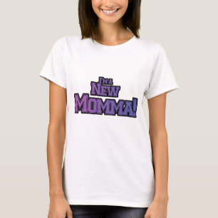Lila... Jag är New Momma Tshirts och Gifts