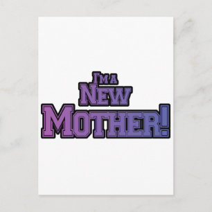 Lila: Jag är New Mor Tshirts and Gifts Vykort