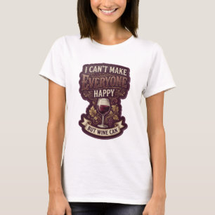 Lila JAG KAN INTE GÖRA ALLA GLADA MEN VIN KAN T Shirt
