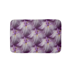 Lila Japansk iris Flower Mönster Badrumsmatta