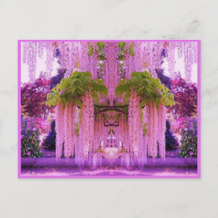 Lila japanska Garden Postcard Vykort