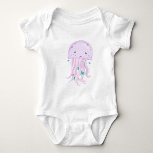 Lila jellyfish t shirt (Framsida)
