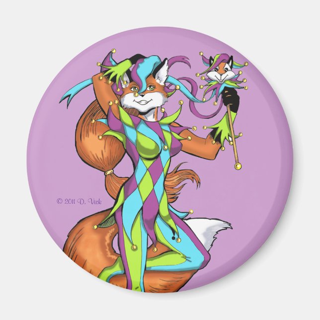 Lila Jester Magnet (Framsidan)