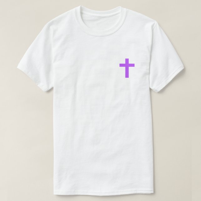 Lila Jesus Kärlek Me T-Shirt (Design framsida)