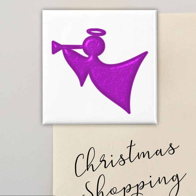 Lila jul Angel Magnet (Skapare uppladdad)