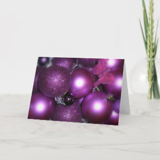 Lila jul helgkort
