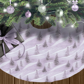 Lila jul Mönster#10 ID1009 Julgransmatta Borstad Polyester