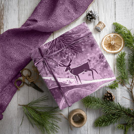 Lila jul Mönster#13 ID1009 Presentpapper