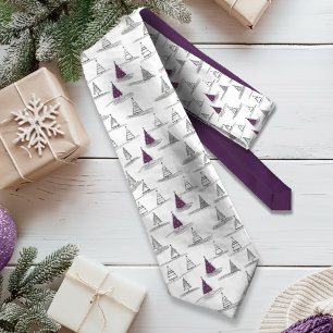 Lila jul Mönster#5 ID1009 Slips