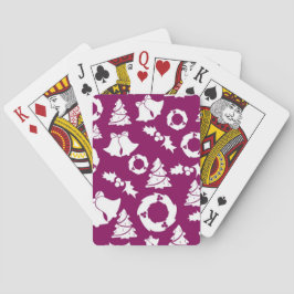 Lila jul Mönster Casinokort