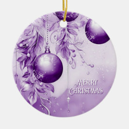 Lila Juldagen Helgdag Ornament