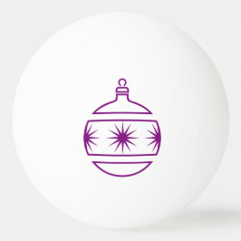 Lila Julgran Ornament konturformer Pingisboll