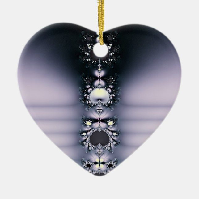 Lila Julgransprydnad Keramik (Framsidan)