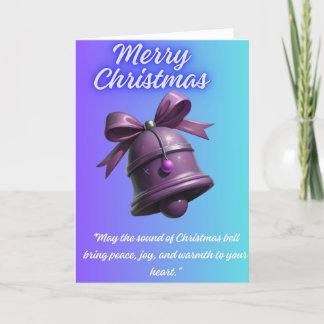 "Lila julhälsningskort Helgkort