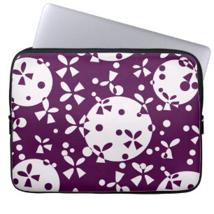 Lila julklockor semester mönster laptop sleeve