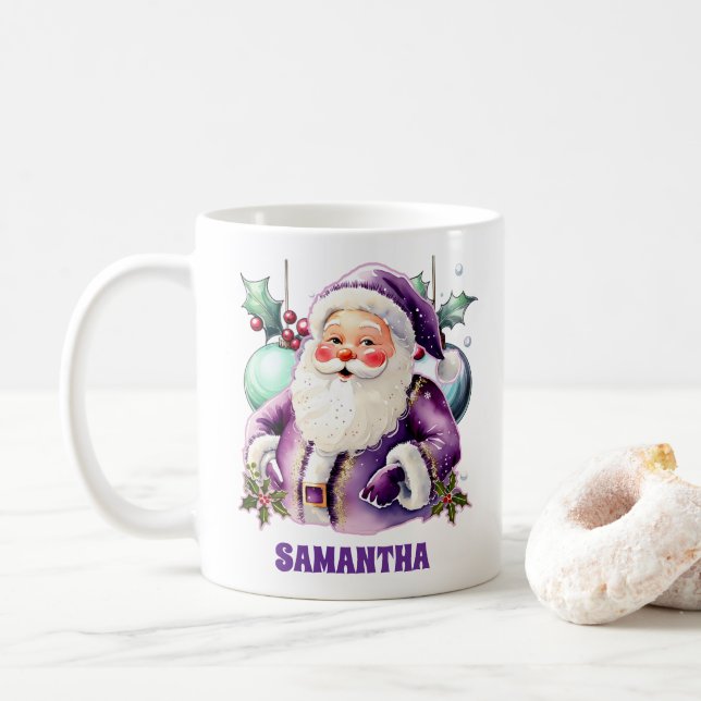 Lila Jultomten julunge Hett Chocolate mugg (Med munk)