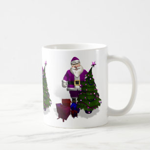 Lila Jultomten Kaffemugg