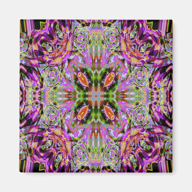 Lila Kaleidoscope Magnet (Framsidan)