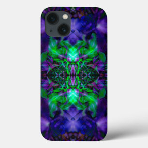 Lila kaleidoskoblomma mönster