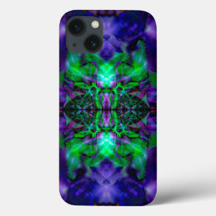 Lila kaleidoskoblomma mönster