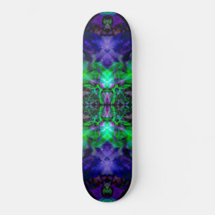 Lila kalejdoskop blom-mönster skateboard bräda 20 cm