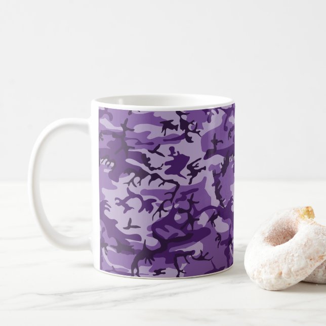 Lila kamouflage, Militär, Armé Kaffemugg (Med munk)