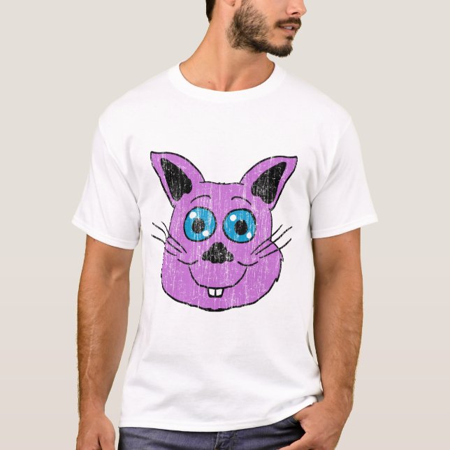 Lila kaninhuvud t shirt (Framsida)