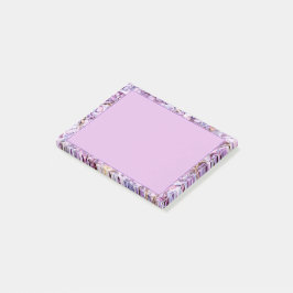 Lila kantlinje post-it block