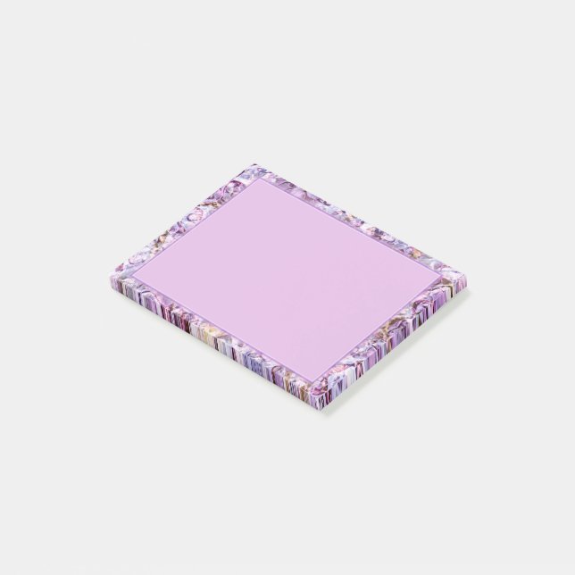 Lila kantlinje post-it block (Vinklad)