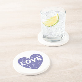 Lila kärlek hjärta underlägg