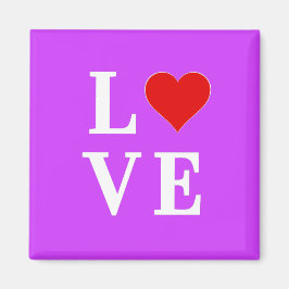 Lila KÄRLEK Modern Chic Magnet