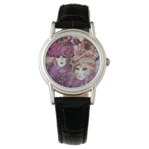 Lila karnevalskostym, Venedig Armbandsur
