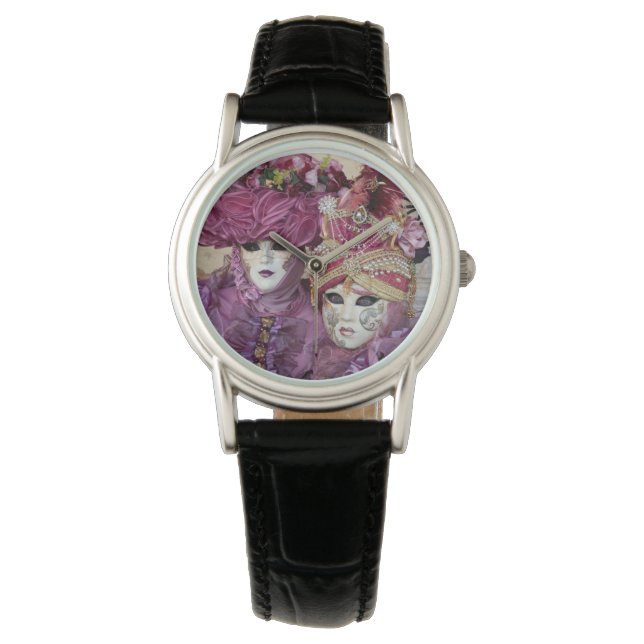 Lila karnevalskostym, Venedig Armbandsur (Framsida)