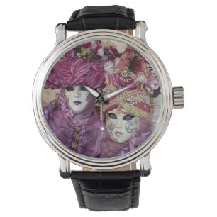 Lila karnevalskostym, Venedig Armbandsur