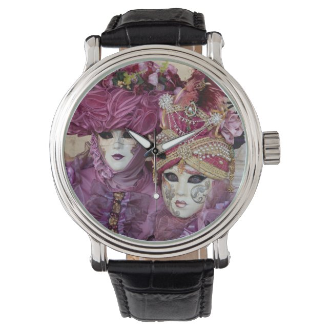 Lila karnevalskostym, Venedig Armbandsur (Framsida)