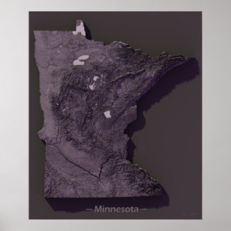 Lila karta i Minnesota Poster
