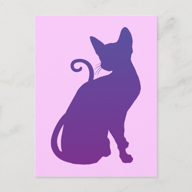 Lila Katt Vykort (Framsida)