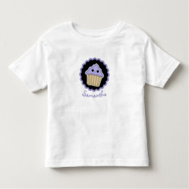 Lila Kawaii Cuptårta Småbarn Shirt T