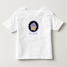 Lila Kawaii Cuptårta Småbarn Shirt