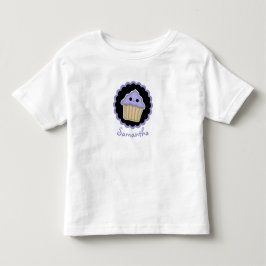 Lila Kawaii Cuptårta Småbarn Shirt T Shirt