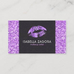 Lila Kiss & Lila Glitter Visitkort
