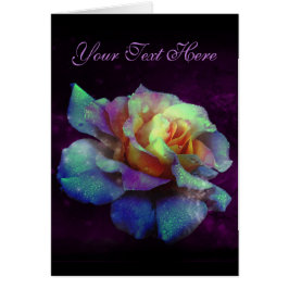 Lila Kissed Turcos Rainbow Ro Card Hälsningskort