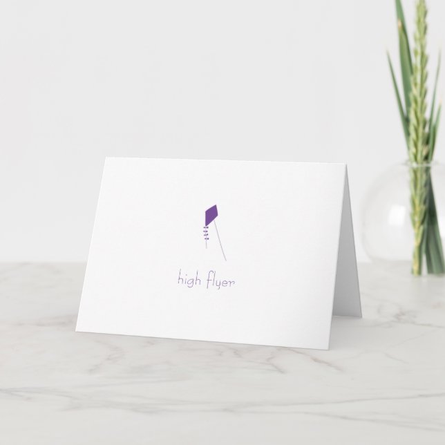 Lila Kite Grattiss Card Kort (Framsida)