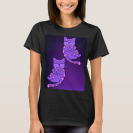 Lila Kitten Twillingar 2 T Shirt