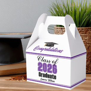 Lila klass 2026 anpassad examensfest presentaskar