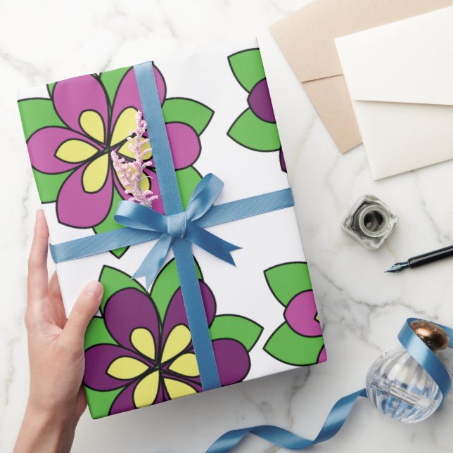 Lila Klematisblomma Presentpapper (Gifting)