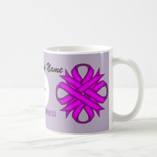 Lila Klöver Ribbon Template av Kenneth Yoncich Kaffemugg
