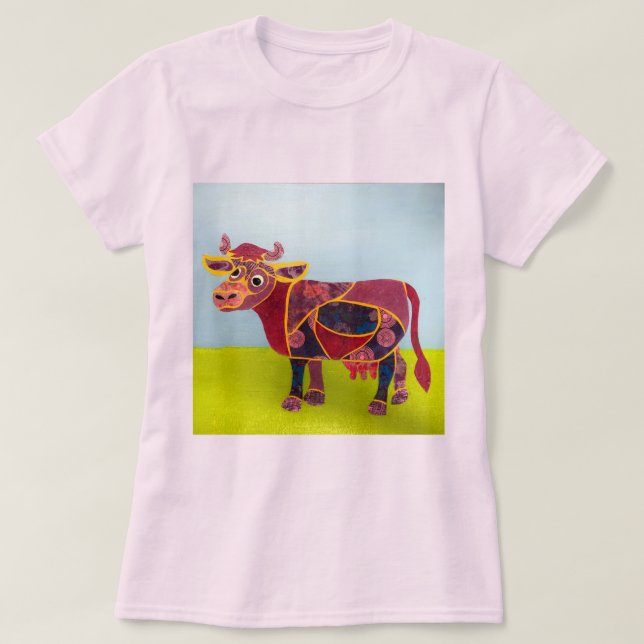 Lila Ko T-Shirt (Design framsida)