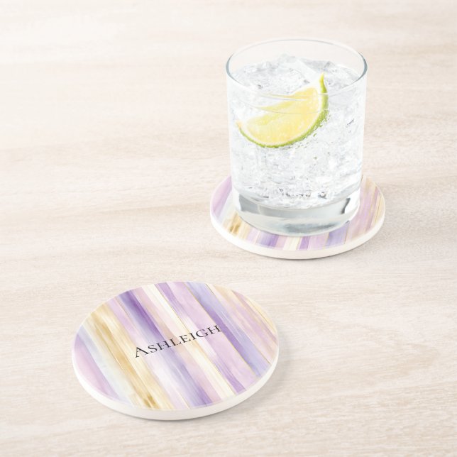 Lila kräm iris-ränder   underlägg (Sidan)