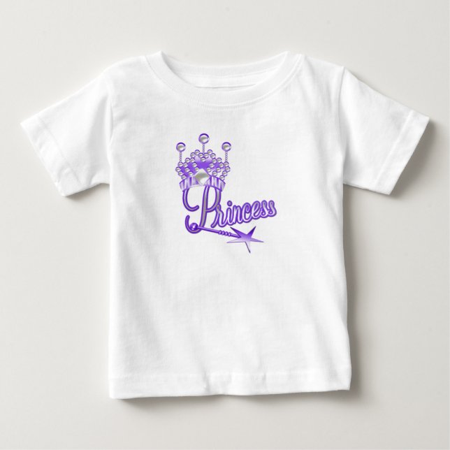 Lila Krona Princess T-shirt (Framsida)